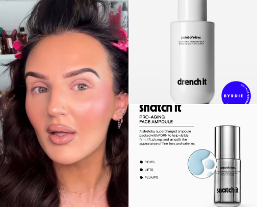 Mikayla Nogueria Makeup routine cover photo collage