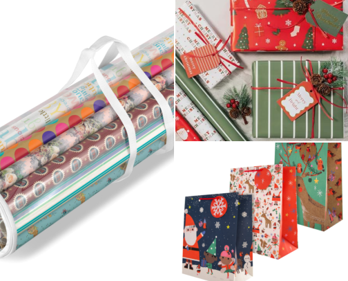 Christmas Gift Wrap Station for Busy Moms cover photo collage