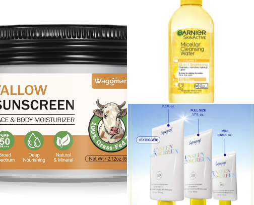 Skincare Favs cover photo collage