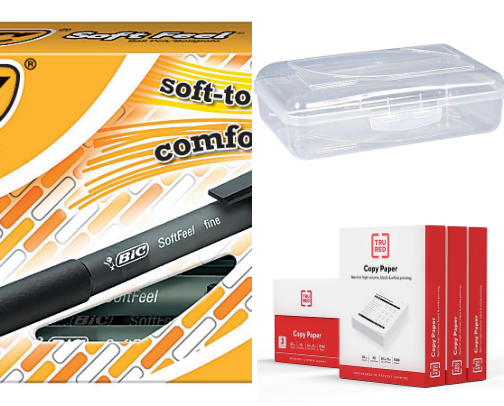 School /work supplies cover photo collage