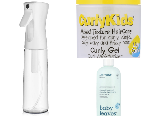 My curly hair boys hair products cover photo collage