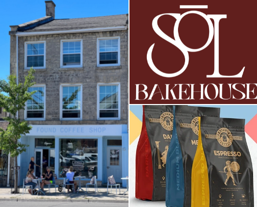Local coffee shops in guelph cover photo collage
