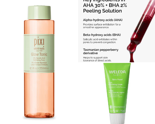 My skincare holy grails cover photo collage