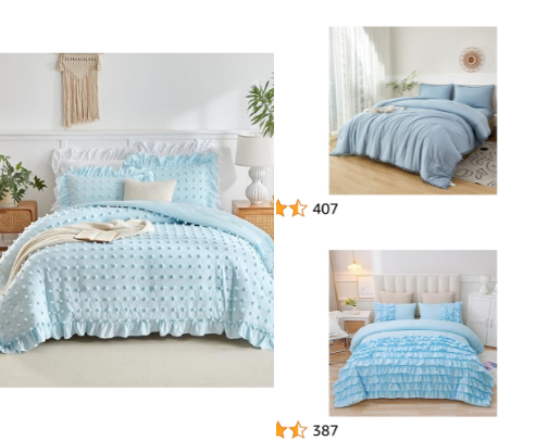 Blue bedroom for girl cover photo collage