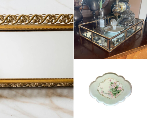 Vintage Vanity Trays That Finally Stopped My Perfume Bottles From Falling Over cover photo collage