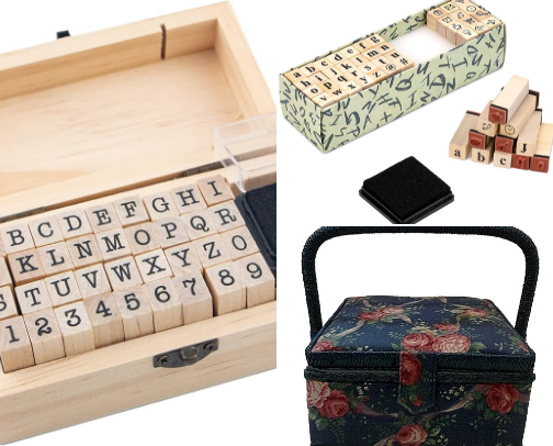 Read Now - Rubber Stamp Letters Numbers and Alphabets, 36 Pcs Small Wooden Rubber Stamps for Card Making, DIY Craft, Scrapbooking Supplie, etc. set cover photo collage