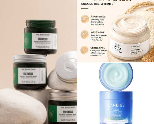 Face mask Must haves ✨ cover photo collage