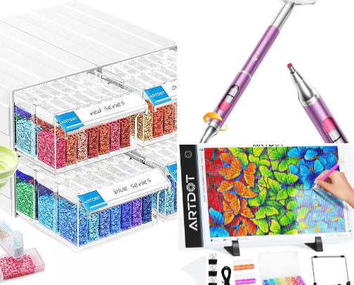 Diamond painting cover photo collage