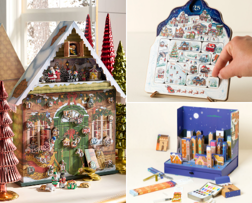 The Christmas Countdown
Advent Calendars, Little Traditions & 12 Days of Cheer cover photo collage