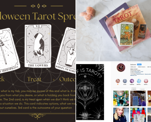 Tarot tutorials cover photo collage