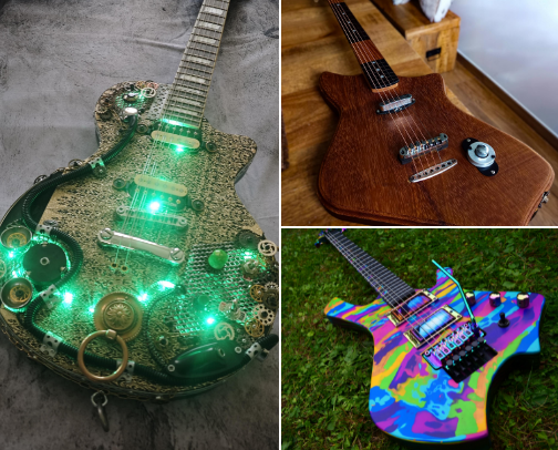 Stunning guitar shape designs that actually EXISTs! cover photo collage