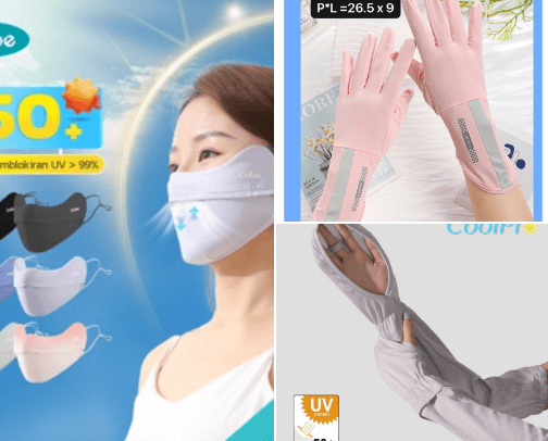 Protect you from the UV/hot day/sun cover photo collage