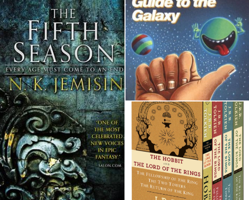 Books Worth Reading: Escape the Madness with Great Sci-Fi and Fantasy cover photo collage