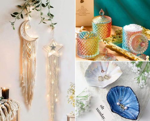 Fairytale Vanity Storage & Celestial Decor Ideas cover photo collage