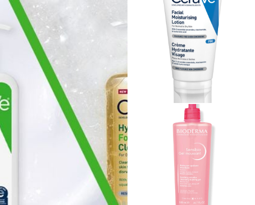 recommendations by my cosmetologist for sensitive skin🫧🫧 cover photo collage
