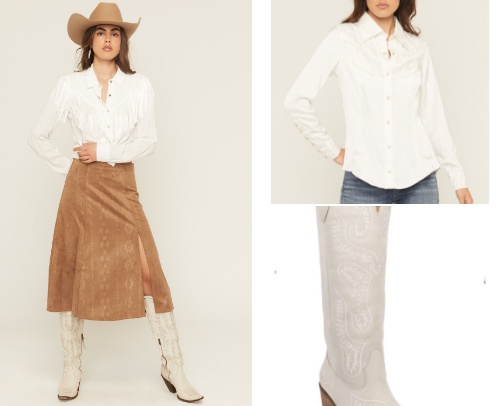 Just a girl trying to keep closets western 🤠👢 cover photo collage