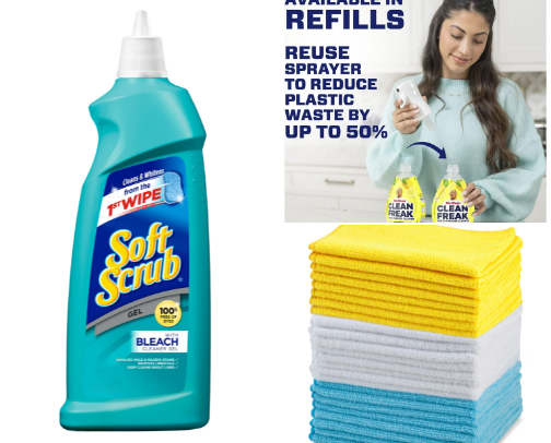 Everyday cleaning essentials cover photo collage