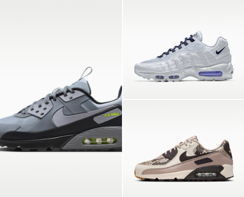Nike Air Max (90, PLUS,270) cover photo collage