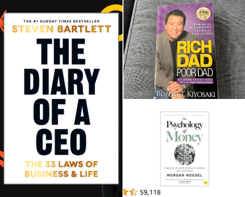 Books to unlock all parts of your brain cover photo collage