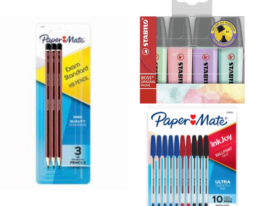 my entire back-to-school stationery list cover photo collage
