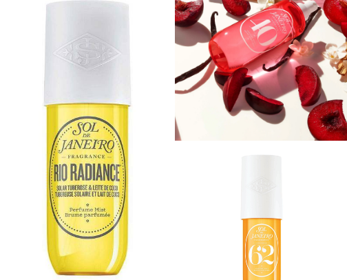 Just‑Showered Body Mists cover photo collage