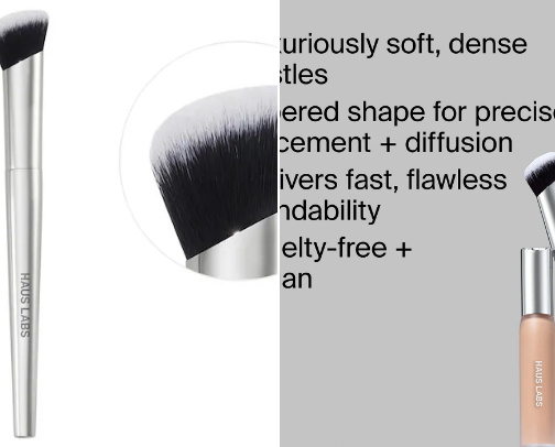 makeup brushes cover photo collage