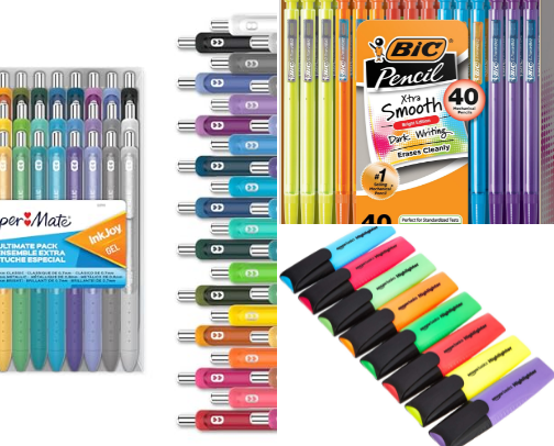 ✏️ School Supplies cover photo collage