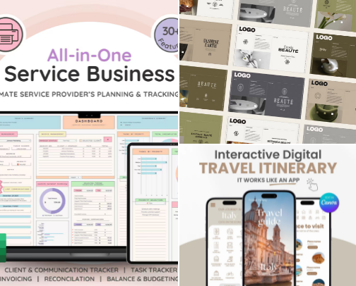 Digital products cover photo collage