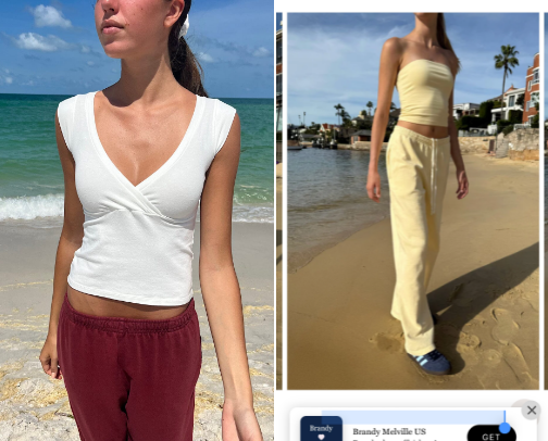 Brandy Melville Picks-Teen Style Essentials 	•	Casual Chic Picks 	•	Effortless Aesthetic Looks cover photo collage
