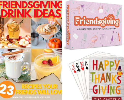 Fall Family Game Ideas for Thanksgiving or Friendsgiving cover photo collage