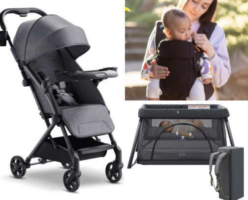 Baby Travel Gear Essentials cover photo collage