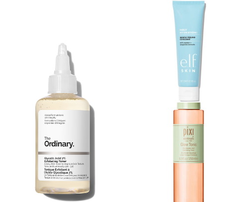 Affordable Exfoliators for Glowy Skin cover photo collage