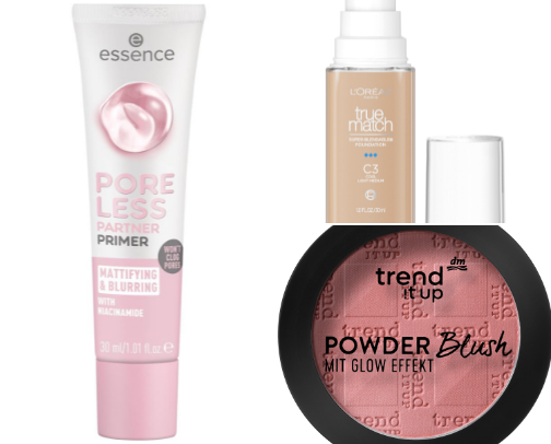 Makeup products for normal to dry skin! cover photo collage