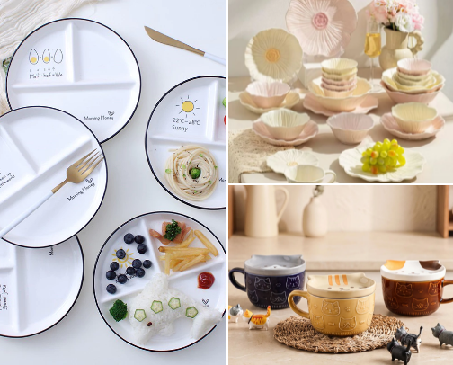 Pretty Dining Finds cover photo collage