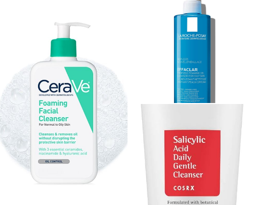 ✨ Skincare for Oily & Acne-Prone Skin — Control Oil, Clear Breakouts & Smooth Texture cover photo collage