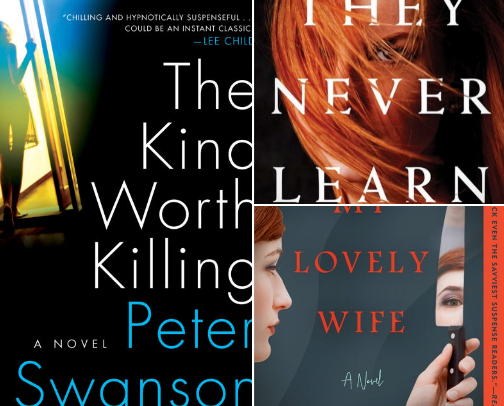 My favorite thrillers cover photo collage