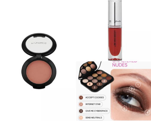 Womens Cosmetics cover photo collage