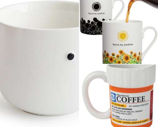 Whimsical Coffee Mugs cover photo collage