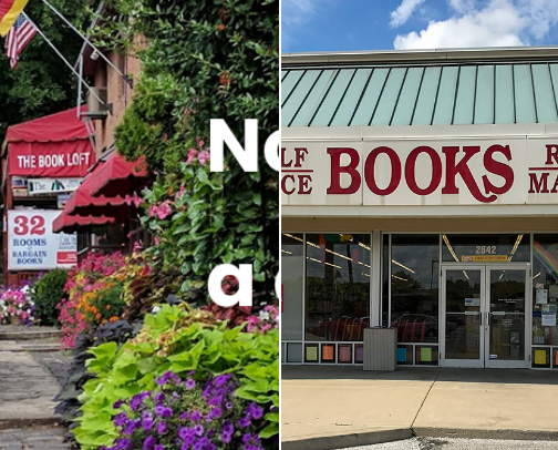 Cute Bookstores that I love cover photo collage