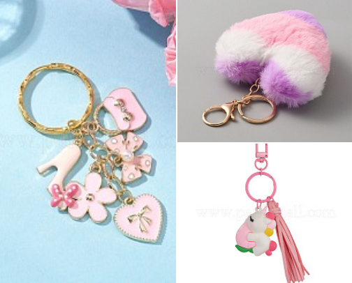 Key chains and Keyring Pendants 💖 cover photo collage