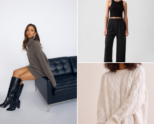 Chic & Cozy Thanksgiving Outfit Ideas cover photo collage