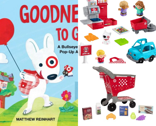 21 Bullseye Target Books, Toys and Games cover photo collage