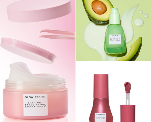 @GlowRecipe 🍉 #SkincareCapsule🧴 Summertime GLOW EDIT 🐚 cover photo collage
