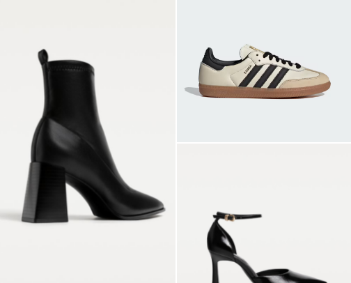 Stylish footwear🥿 cover photo collage