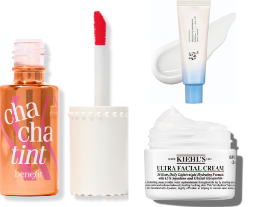 Beauty and skincare must-haves cover photo collage