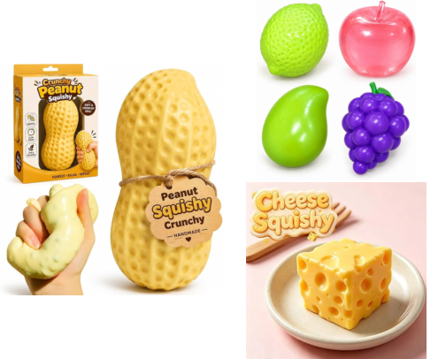 🌀Best Squishies, Fidget Toys & Sensory Toys for Kids and Adults cover photo collage