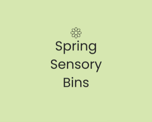 Spring Sensory Bins cover photo collage