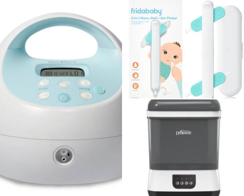 Mommy and baby items cover photo collage