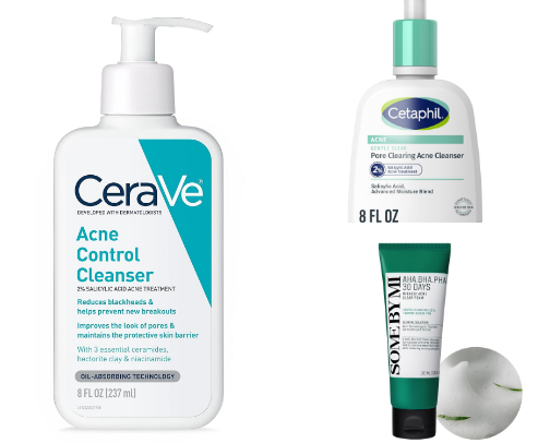 Best Acne-Fighting Skincare cover photo collage