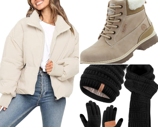 Winter Essentials ❄️⛄️ cover photo collage